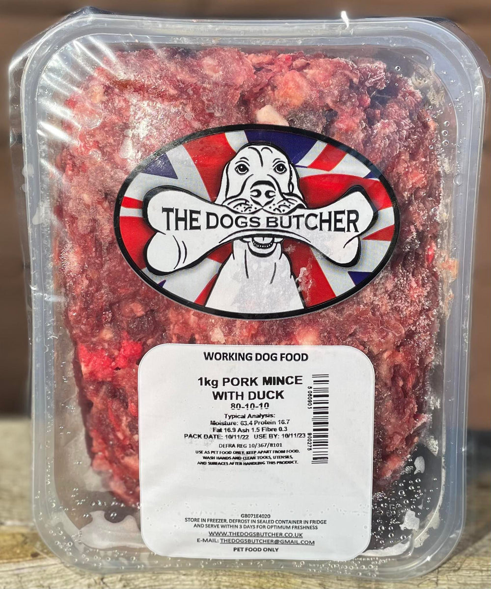 The Dogs Butcher Pork Mince with Duck 80 10 10 1kg