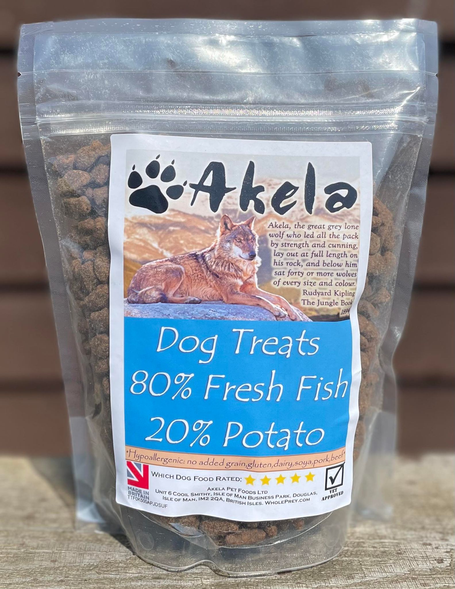 Akela Training Treats Fresh Fish Potato 500g Romney Raw