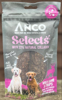 Anco Naturals Selects Wild Game Strips with Collagen 85g