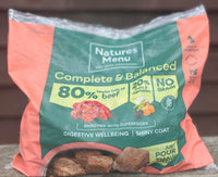 Natures Menu Complete & Balanced 80/20 Beef 1kg