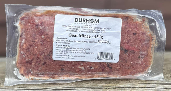 Durham Animal Feeds Goat Mince 454g