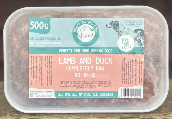 Henley Raw Lamb & Duck Complete 500g