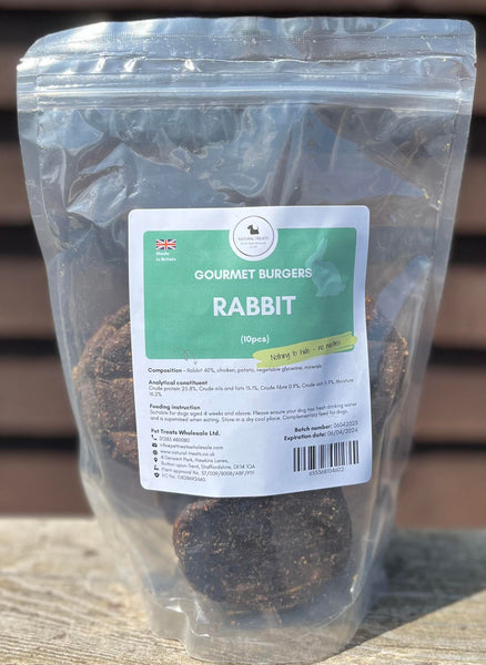 Pet Treat Wholesale Rabbit Burgers 10 Pieces