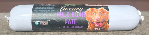 Nova Dog Chews Luxury Wild Boar Pate 400g